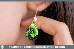 GorgeousTie Dye Teardrop Earrings design.