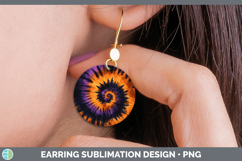 GorgeousTie Dye Round Earrings design.