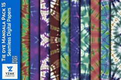 Tie Dye Mandala Digital Paper Pack 15 Product Image 1