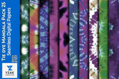 Tie Dye Mandala Digital Paper Pack 25 Product Image 1