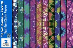 Tie Dye Mandala Digital Paper Pack 28 Product Image 1