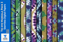 Tie Dye Mandala Digital Paper Pack 3 Product Image 1