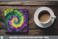 GorgeousTie Dye Square Coaster design.