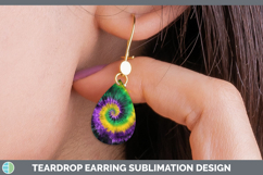 GorgeousTie Dye Teardrop Earrings design.