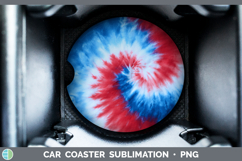 GorgeousTie Dye Car Coaster design.