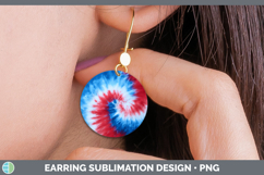GorgeousTie Dye Round Earrings design.