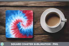 GorgeousTie Dye Square Coaster design.