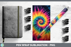 GorgeousTie Dye Pen Wrap design.