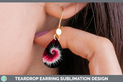 GorgeousTie Dye Teardrop Earrings design.