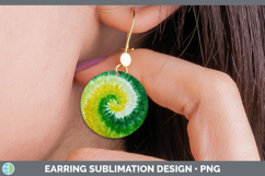 GorgeousTie Dye Round Earrings design.