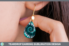 GorgeousTie Dye Teardrop Earrings design.