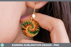 GorgeousTie Dye Round Earrings design.
