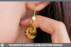 GorgeousTie Dye Teardrop Earrings design.