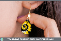GorgeousTie Dye Teardrop Earrings design.