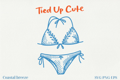Summer Coastal Line Art Clipart | SVG &amp; PNG |Summer Beach Product Image 1