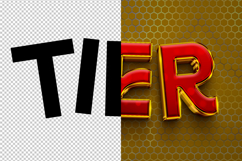 Tier 3D editable text effect Product Image 2