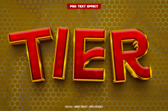 Tier 3D editable text effect Product Image 1