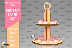 Wooden Tier Trays Laser Cut Bundle. Kitchen Home Decor SVG Product Image 4