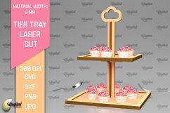 Wooden Tier Trays Laser Cut Bundle. Kitchen Home Decor SVG Product Image 5