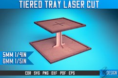 Tiered Tray Laser Cut SVG Design| Tiered Tray Laser Cut SVG Product Image 1