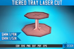 Tiered Tray Laser Cut SVG Design| Tiered Tray Laser Cut SVG Product Image 1