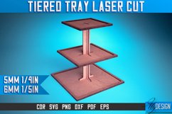 Tiered Tray Laser Cut SVG Design| Tiered Tray Laser Cut SVG Product Image 1