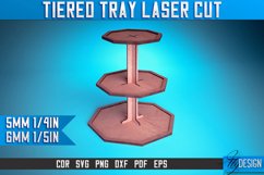 Tiered Tray Laser Cut SVG Design| Tiered Tray Laser Cut SVG Product Image 1