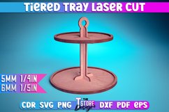 Tiered Tray Laser Cut SVG | Tiered Tray Laser Cut SVG Design Product Image 1