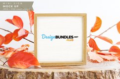 Mini Framed Wood Sign Mock up for Fall or Thanksgiving