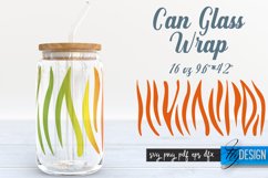 Can Glass Wrap | Animals SVG | Tiger SVG Design | Template Product Image 1