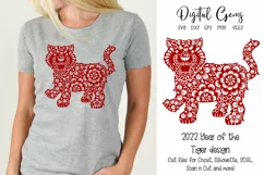 Tiger, Chinese new year 2022 design SVG Product Image 1