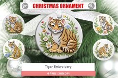 Ornament Tiger Embroidery Product Image 1