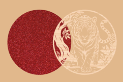 Tiger Round Sign SVG Product Image 2