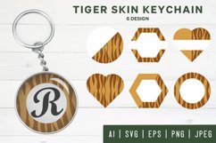 Exotic Tiger Skin Pattern in Various Shapes Design Product Image 1