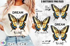 Inspirational Quotes Sublimation, Butterfly Clipart PNG Product Image 1