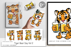 Digital Paper Tiger Beer Day Product Image 1