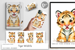 Digital Paper Tiger Wildlife Product Image 1