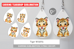 Earring Tiger Wildlife Product Image 1