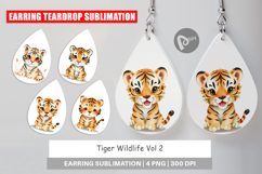 Earring Tiger Wildlife Product Image 1