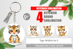 Keychain Tiger Wildlife Product Image 1
