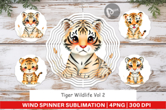 Wind Spinner Tiger Wildlife Product Image 1