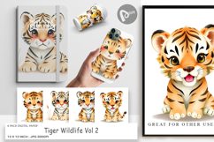 Digital Paper Tiger Wildlife Product Image 1