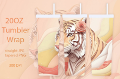 20OZ Elegant Tiger Tumbler Wrap Product Image 1