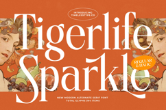 Tigerlife Sparkle - Modern Alternate Serif Font Product Image 1