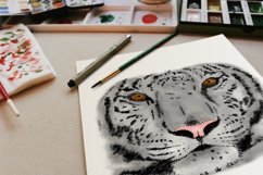 Watercolor Tiger Sublimation| Wild Cat Animal Sublimation Product Image 6