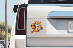 Football Tigers PNG Bundle | High School Mascot Clipart Product Image 7