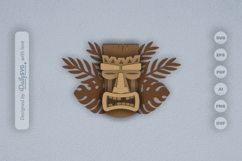 Tiki Mask Tribal Layered Laser Cut Product Image 2