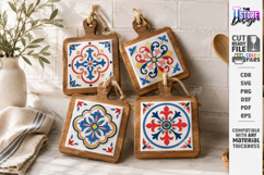 Tile Pattern Coasters Laser Cut Bundle | Kitchen Decor | CNC Product Image 15