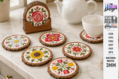 Tile Pattern Coasters Laser Cut Bundle | Kitchen Decor | CNC Product Image 16