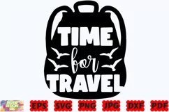 Time For Travel SVG | Travel SVG | Adventure SVG | Mountain Product Image 3
